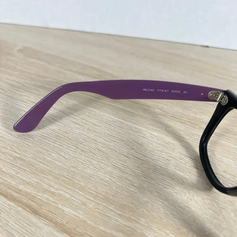 RARE! Ray-Ban RB2140 Wayfarer 1174/4T Sunglasses Frames ONLY Black Blue 50-22